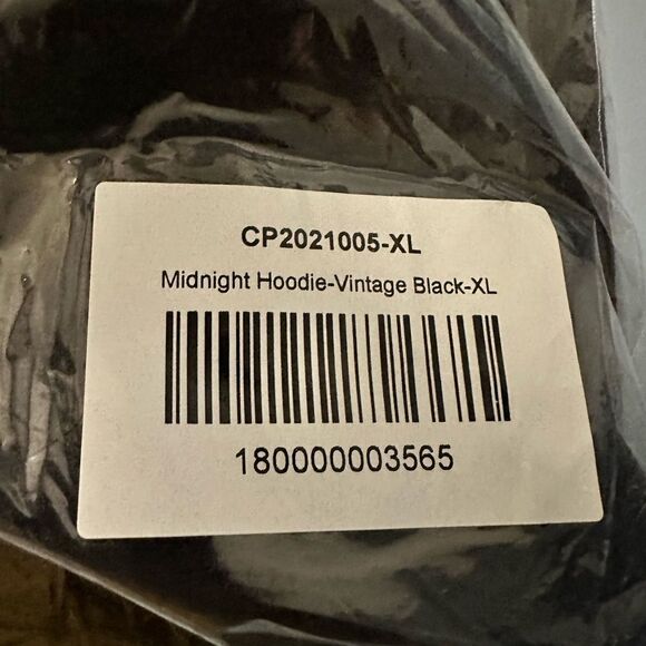 NWT Club Paradise Midnight Hoodie Vintage Black - Romance Embroidered - Size XL - Picture 4 of 9